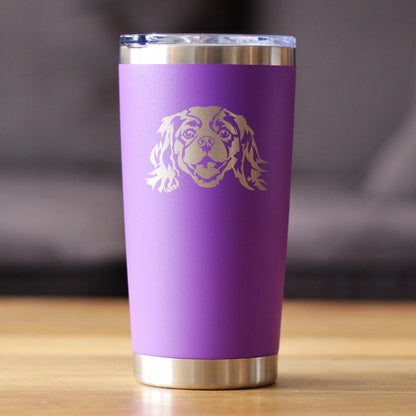 Cavalier King Charles Spaniel Face - 20 oz Coffee Tumbler