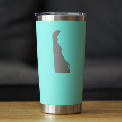 Delaware State Outline - 20 oz Coffee Tumbler