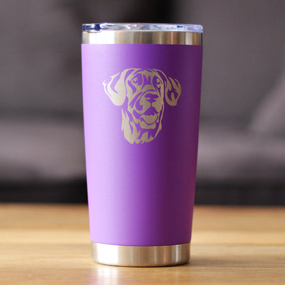 Great Dane Face - 20 oz Coffee Tumbler