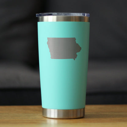 Iowa State Outline - 20 oz Coffee Tumbler