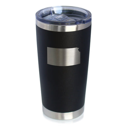 Kansas State Outline - 20 oz Coffee Tumbler