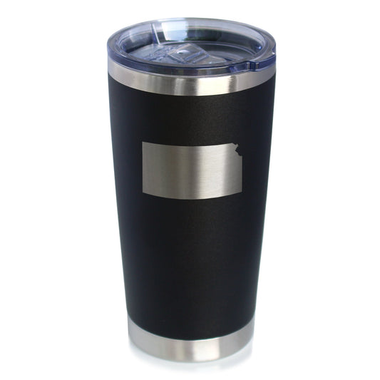 Kansas State Outline - 20 oz Coffee Tumbler
