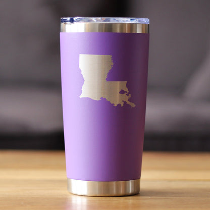 Louisiana State Outline - 20 oz Coffee Tumbler