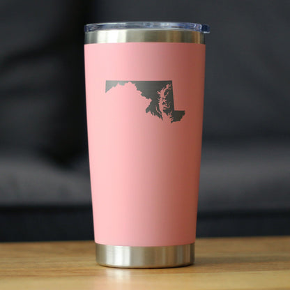 Maryland State Outline - 20 oz Coffee Tumbler