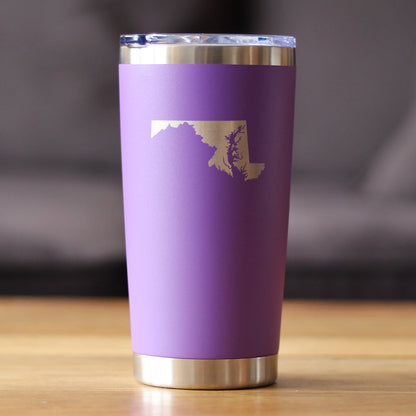Maryland State Outline - 20 oz Coffee Tumbler