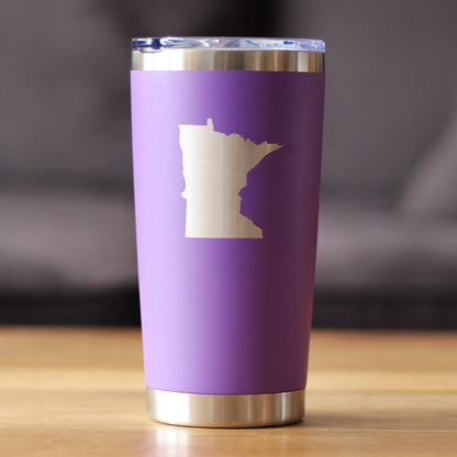 Minnesota State Outline - 20 oz Coffee Tumbler