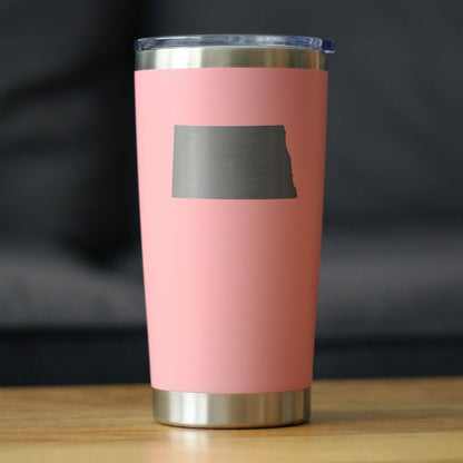 North Dakota State Outline - 20 oz Coffee Tumbler