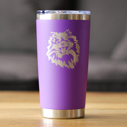 Pomeranian Face - 20 oz Coffee Tumbler