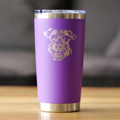 Schnauzer Face - 20 oz Coffee Tumbler