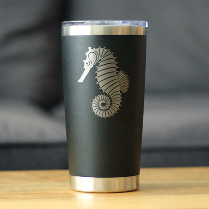 Seahorse - Cute Nautical Theme Gifts for Beach House - 20 oz Coffee Tumbler
