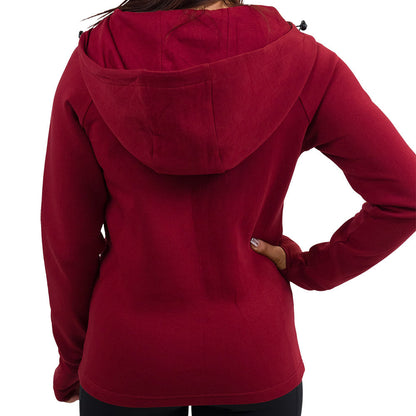 Rest Day Zip Up Sweatshirt | Dark Red