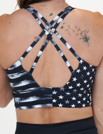 Longline Bra | Stars & Stripes