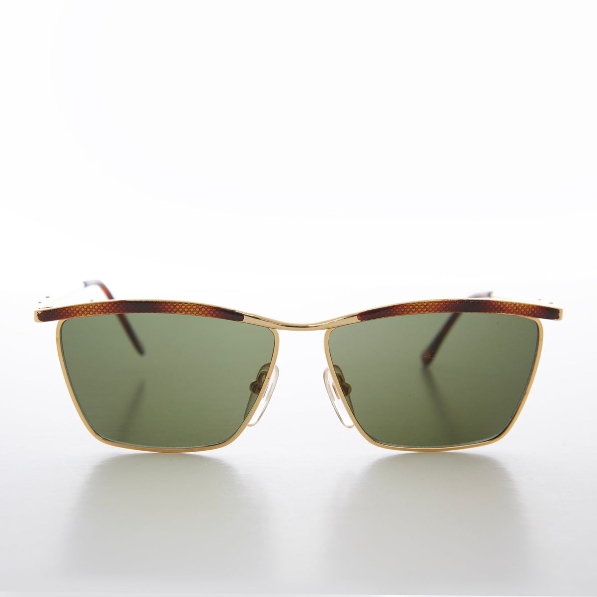 Gold Square Unisex Vintage Sunglasses - Cypher