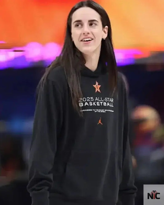 Caitlin Clark 2025 AT&T WNBA All-Star Black Hoodie