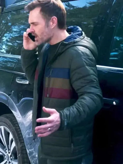 Will Forte The Four Seasons Green Puffer Jacket