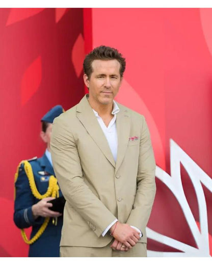 Ryan Reynolds Canada Day Celebrations Blazer