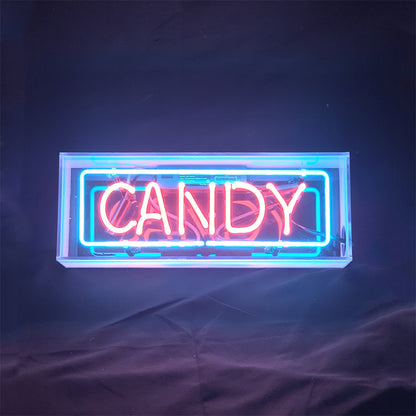 Candy Acrylic Box Neon Signs