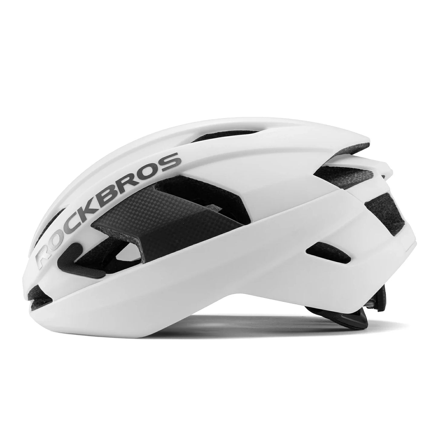 Carbon Fiber Cycling Helmet Antibacterial Lining Ventilated Adjustable Fit 3D-GRID