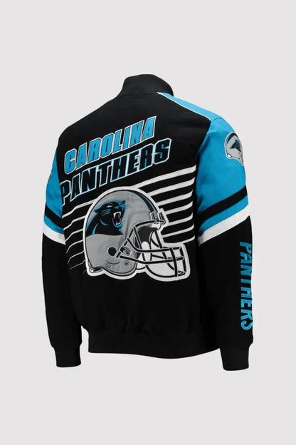 Carolina Panthers Full-Snap Twill Cotton Jacket