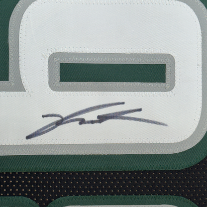 Framed Autographed/Signed Jalen Carter 35x39 Philadelphia Black Football Jersey Beckett BAS COA