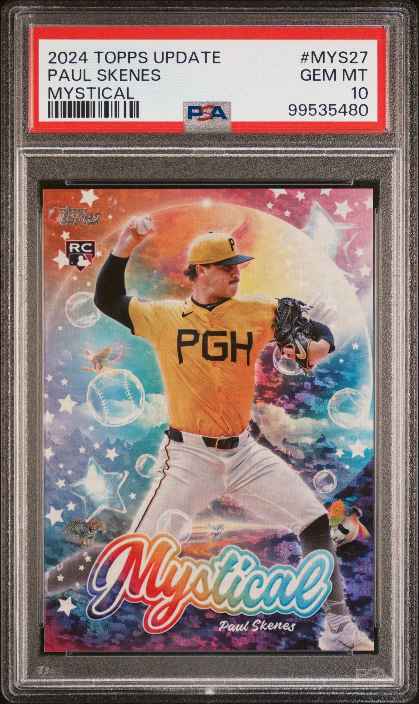 Graded 2024 Topps Update Paul Skenes #MYS27 Mystical Rookie RC Baseball Card PSA 10 Gem Mint