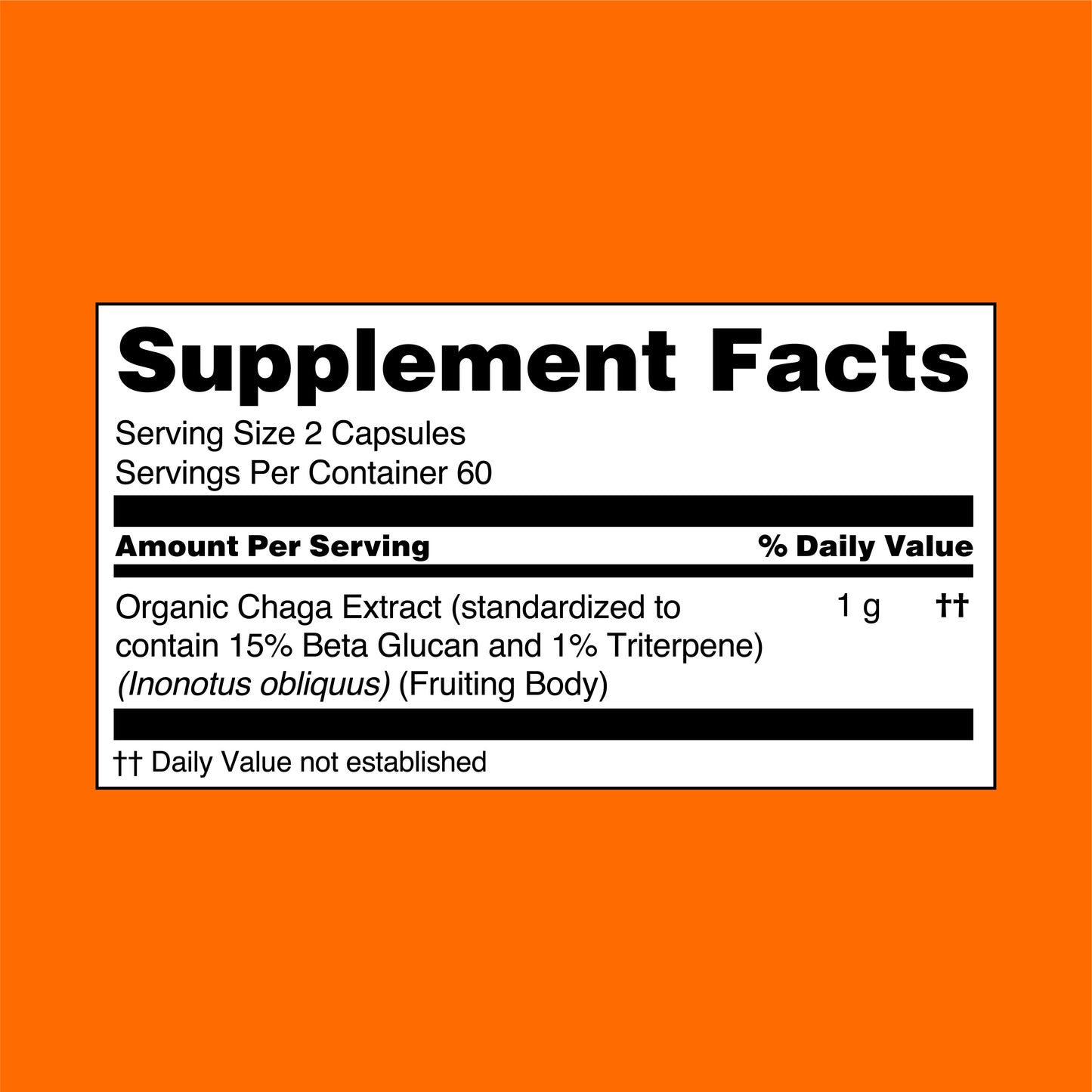 Chaga Mushroom Extract Capsules