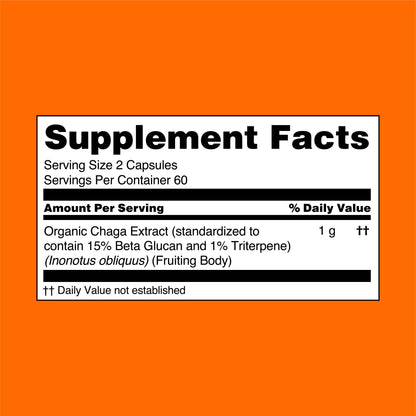 Chaga Mushroom Extract Capsules
