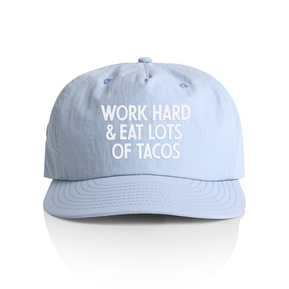 Work Hard & Eat Tacos Nylon Snapback