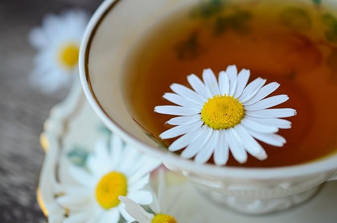 Akshit 75 Chamomile Tea Bags, 100%Pure Natural Chamomile Flowers, Calm Sleep Tea, Caffeine Free, Relaxing Tea, Non-GMO.