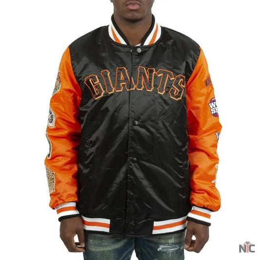 Champs Patches San Francisco Giants Satin Jacket