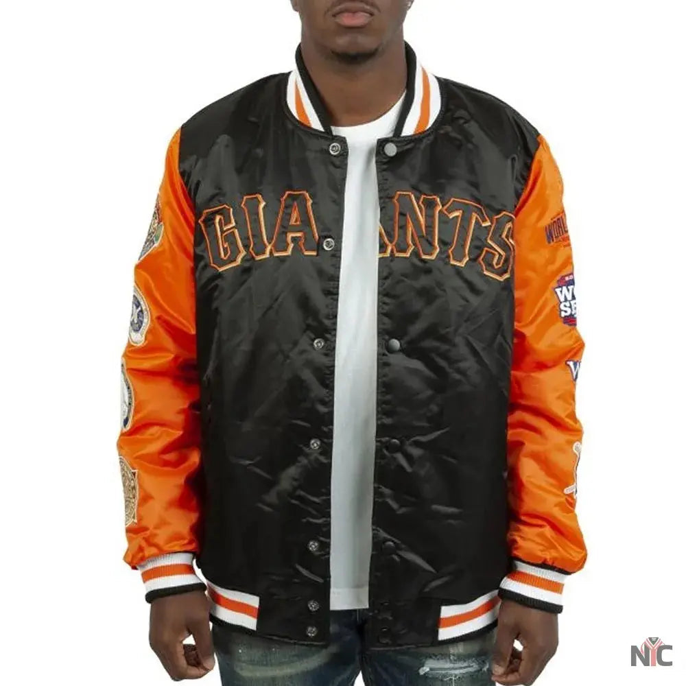 Champs Patches San Francisco Giants Satin Jacket