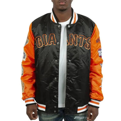 Champs Patches San Francisco Giants Satin Jacket