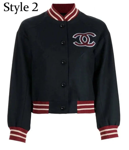 Chanel CC Patch Varsity Jacket
