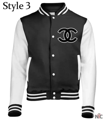 Chanel CC Patch Varsity Jacket