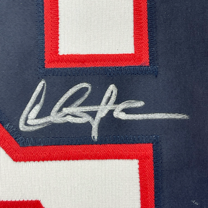 Framed Autographed/Signed Charlie Sheen 35x39 Wild Thing Ricky Vaughn Major League Movie Baseball Jersey JSA COA