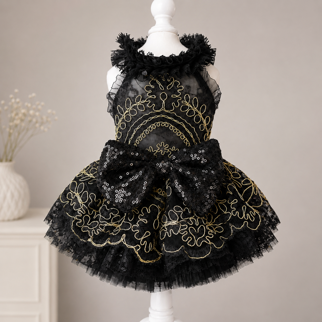 Handmade Princess Puppy Outfit Lace Tutu