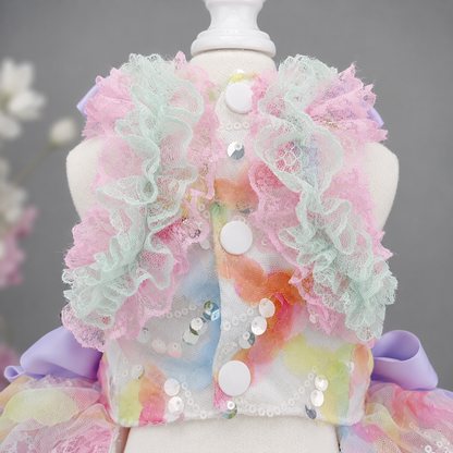 Handmade Luxury Dog Dress Princess Lace Tutu