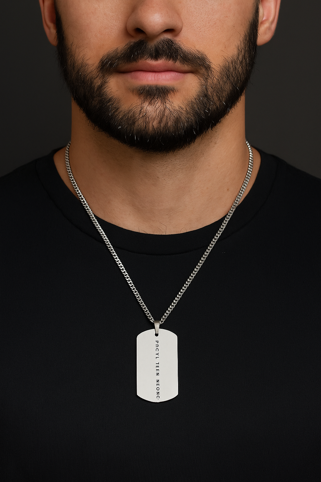 “Prove Them Wrong” Stainless Steel Dog Tag Necklace | Motivational Strength + Determination Jewelry
