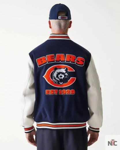 Chicago Bears NFL Navy Varsity Jacket