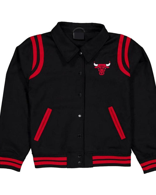 Chicago Bulls Sport Night Teddy Varsity Jacket