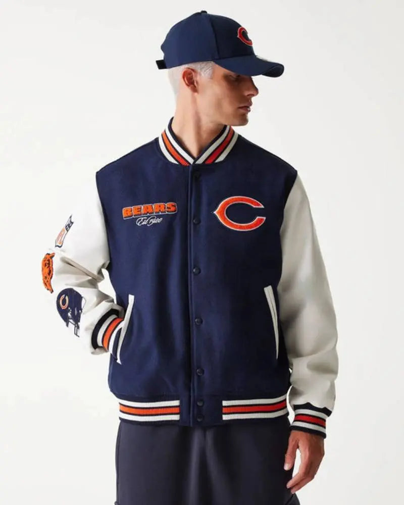 Chicago Bears NFL Navy Varsity Jacket