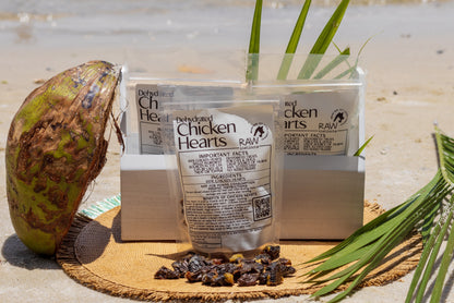 Dehydrated Chicken Hearts – 4oz | Raw Instincts | Single-Ingredient Organ Treat for Cats & Dogs