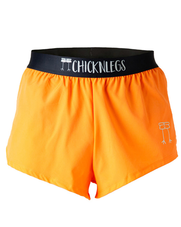 Men's Neon Orange 2" Half Split Shorts (XS, S, M, L, XL)
