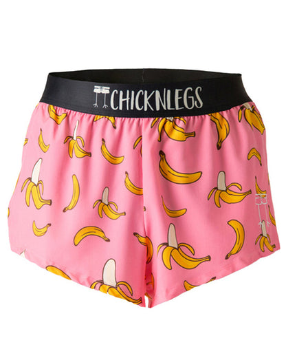 Men's Pink Bananas 2" Half Split Shorts (XS, S, M, L, XL)
