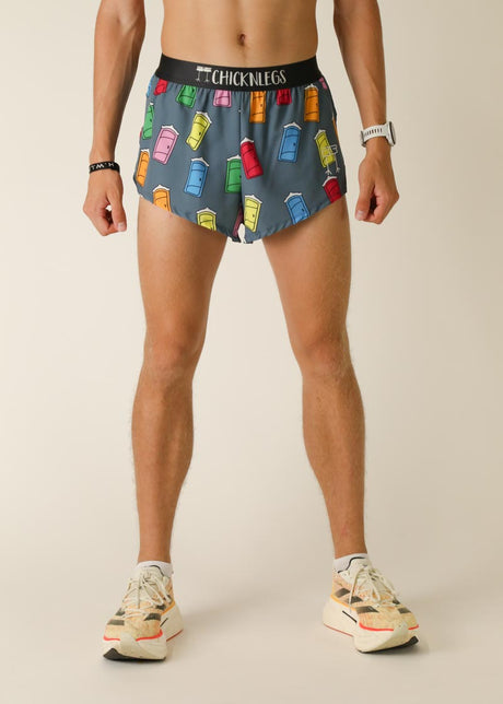 Men's Porta Potty 2" Half Split Shorts (XS, S, M, L, XL)
