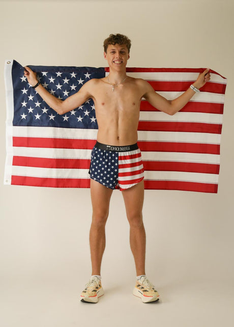 Men's USA 2" Half Split Shorts (XS, S, M, L, XL)