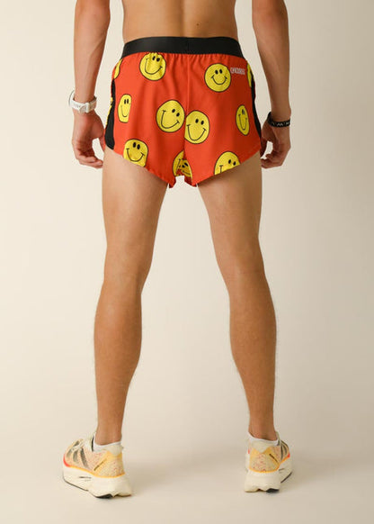 Men's Smiley 2" Half Split Shorts (XS, S, M, L, XL)