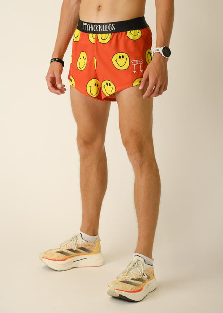 Men's Smiley 2" Half Split Shorts (XS, S, M, L, XL)