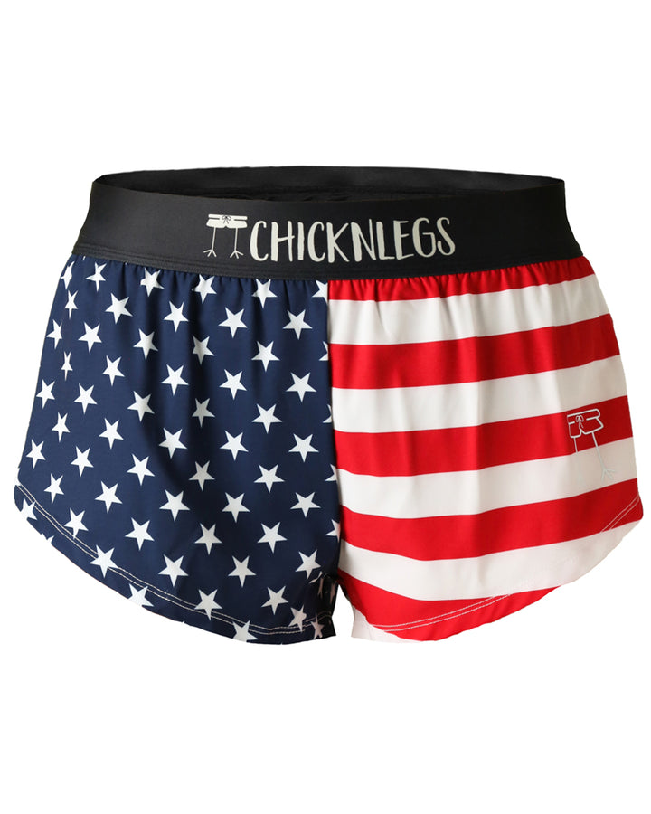 Women's USA 1.5" Split Shorts (Stars & Stripes)