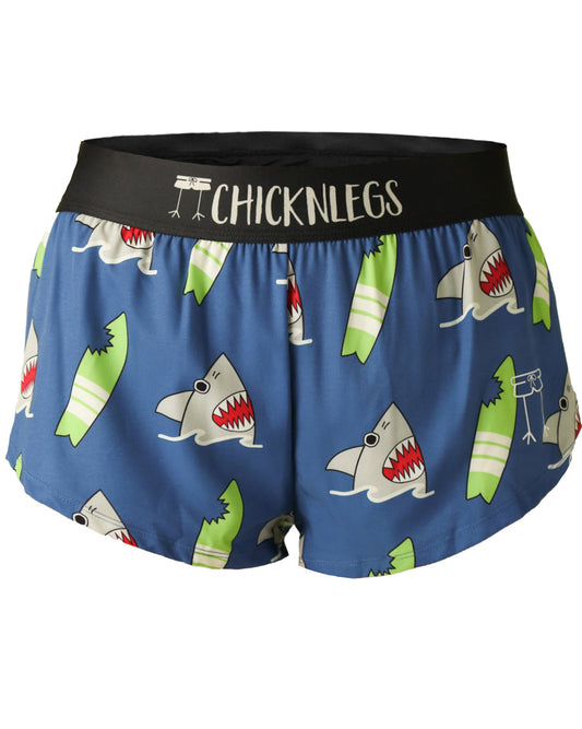 Women's Blue Sharks 1.5" Split Shorts